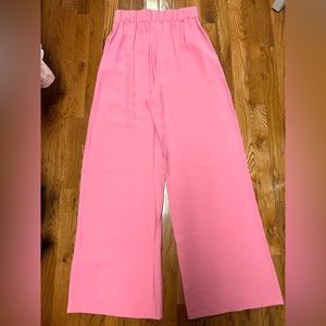 Wayf bubblegum pink wide leg trousers - NWT